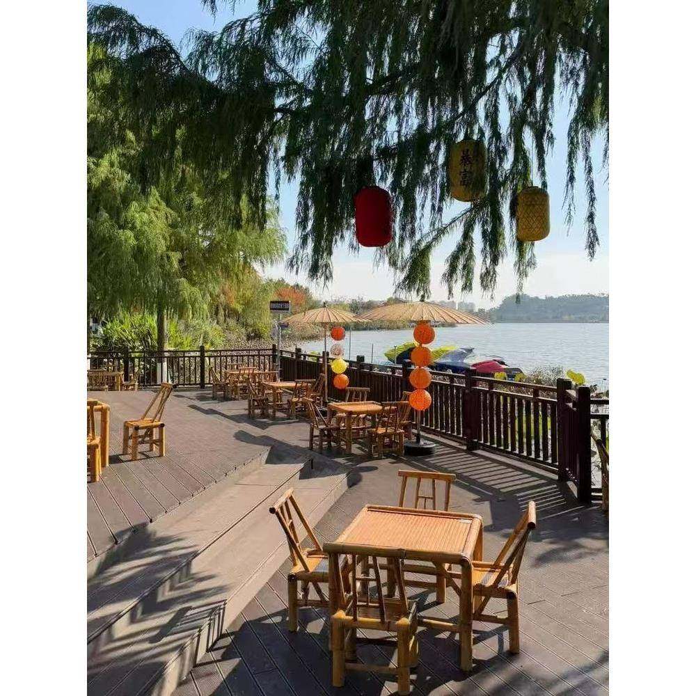 式手工老竹桌椅组户外庭985院茶几竹编围煮茶桌子合家用复古炉餐,商业/办公家具,商用藤编家具,淘宝优惠券,粉丝福利购,淘宝优惠卷