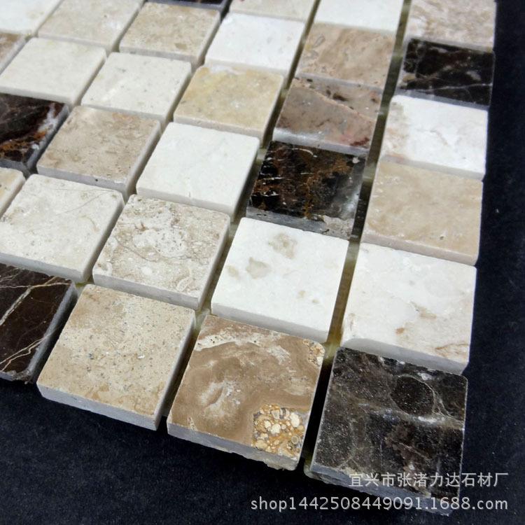马赛瓷砖混拼M022天然大理克石房厨生间卫阳台吧台内外墙贴墙地砖