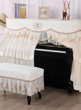 新款钢罩典大气蕾丝雅欧琴罩式轻奢全罩布艺中开档套防尘AL100668