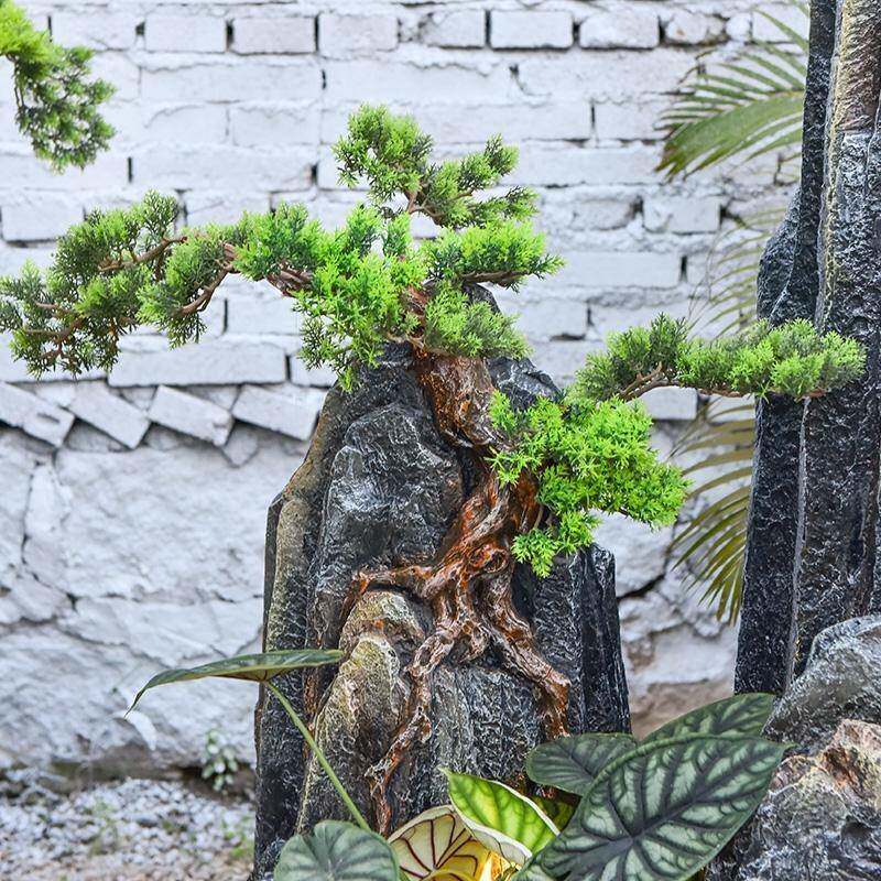 仿真假山石头院造景观景布山户外中式庭布置鱼干池装饰摆件MMS迎