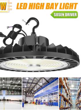 YHQLED工矿UL认证200W高流Hi灯ghBy商a业照明UFO厂明房天棚高棚灯