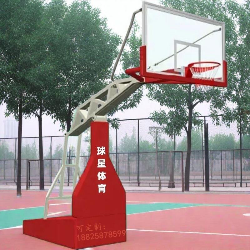 连山韶关埋地式移动式篮球架武江深圳球星标准型液压式蓝球架