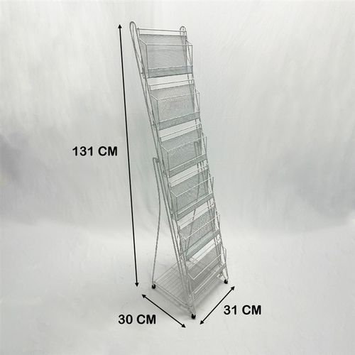 金属铁制六层h杂志架折叠式文件展示架公司资料旅行社资料展架