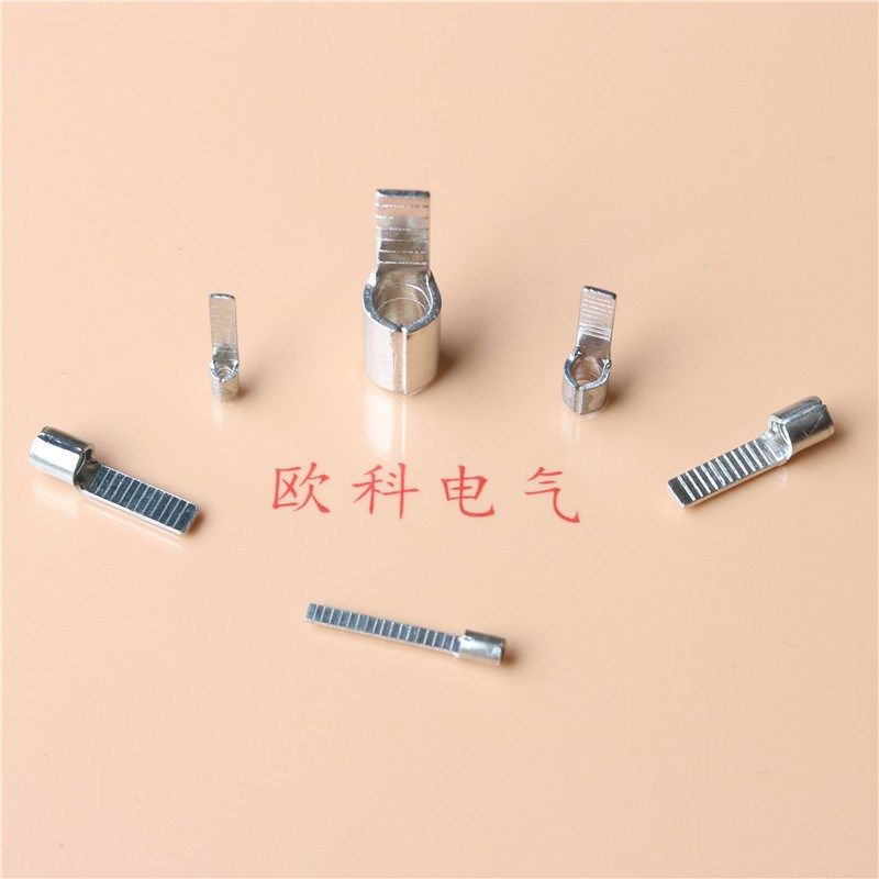 片形裸接线端子DBN1.25-10冷w压端头1.25-14插片铜线鼻子1.25-18