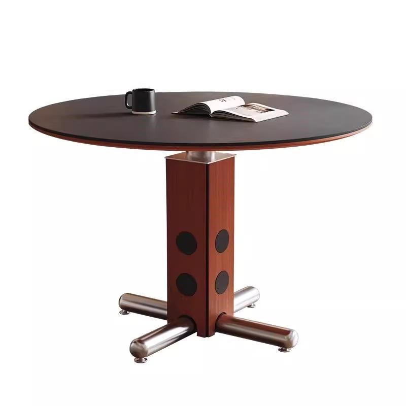 岩板餐桌椅组合现代简约轻奢家用小户型长M方形饭桌客厅餐厅桌子