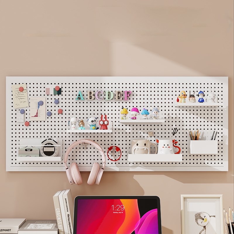 洞洞板定制置物架墙上悬挂挂板家用缝纫H机线架自由组合线圈收纳