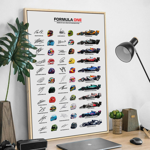 现代简约F1方程式赛车装饰画