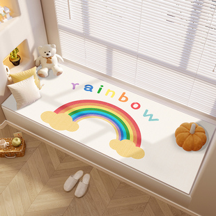 飘窗垫窗台垫子2j024新款儿童房间床边阳台垫轻奢高级感秋冬厚地