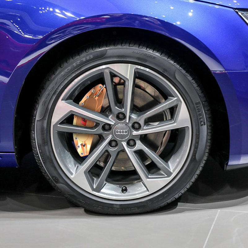 适用奥迪A3 Q3 A4L A5 Q5 A6L A7改装RS标R刹车卡钳罩鲍鱼罩卡钳