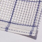 DIY绞织网格绣布毛线地毯绣挂毯段段绣钩针网眼布面料厂家直销