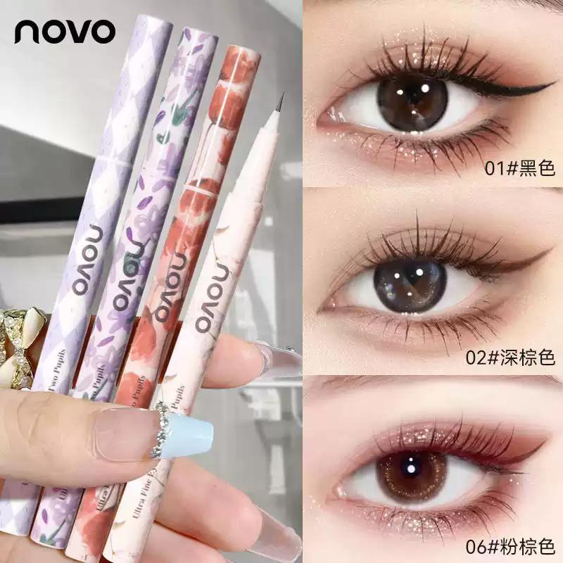 novo极细眼线液笔点痣不晕染防水防汗持久白色红色cos新手初学者