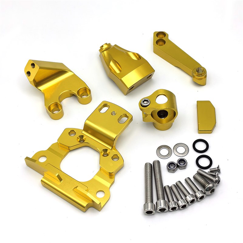 适用川崎 Z650 17-24年改装减震器方向阻尼支架 转向缓冲器钛尺码