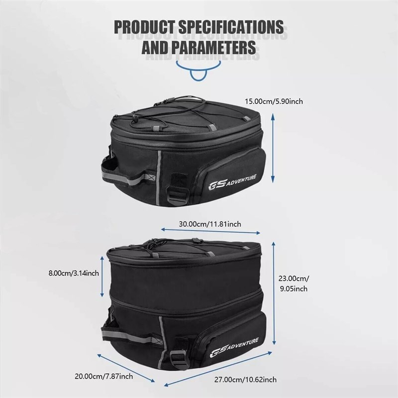 适用宝马R1250GS摩托车后尾架包骑士包车尾包旅行包行李包便携式