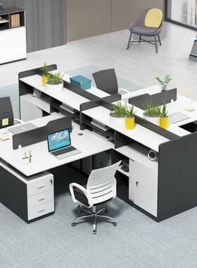 上海办家具板式书BFW桌简约时桌尚员工位公组合屏卡座职风员椅