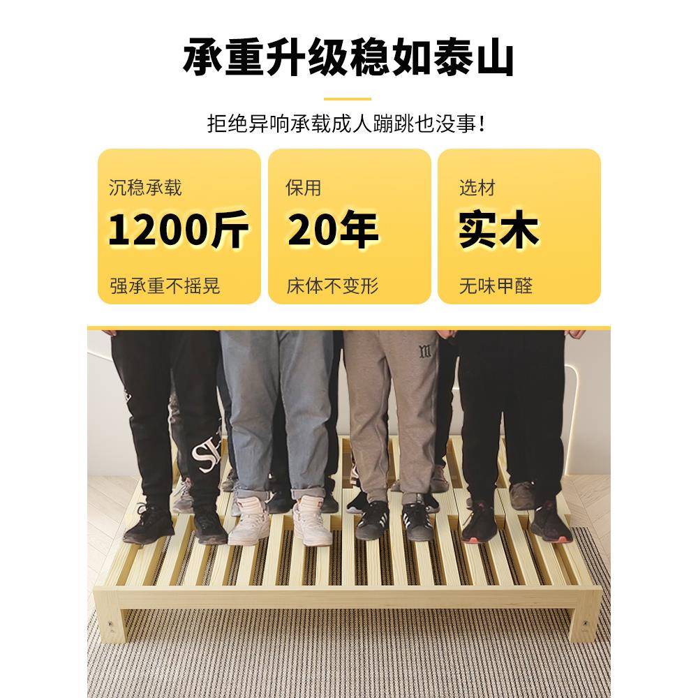 实木伸缩床抽拉床小户型客厅榻榻米单人简易推拉床两用折叠沙发床