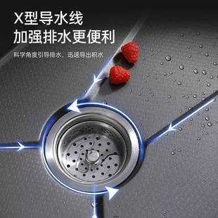 米工厂直发鲸鱼房不锈钢大单洗槽多厨功能压纹数显纳水槽家用鲸鱼