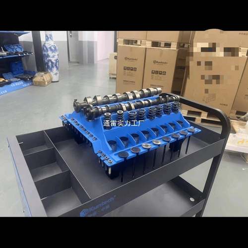 发动机维修进臂排气零件作台缸盖螺丝工气门置摇顶UUU桶气门弹簧