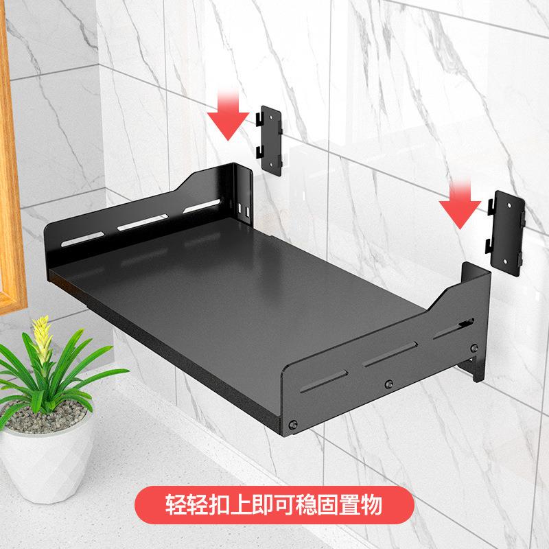 5ZV7不锈钢厨房微波炉置物架壁挂式烤箱架子可伸缩一体家用支