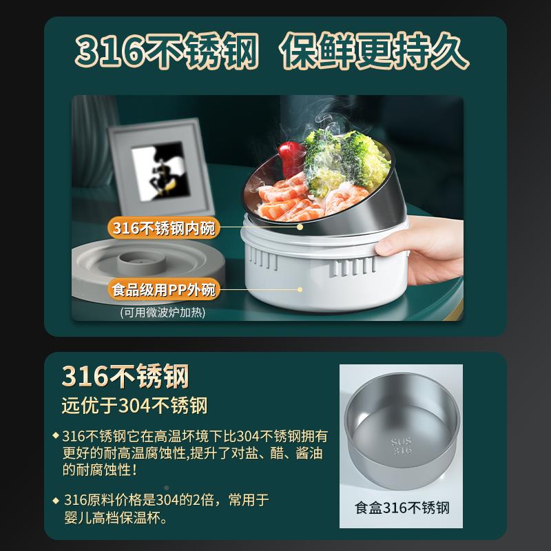 琪虎长保温饭盒上班超族24新小时成人2025大容量学生PVI真款空桶