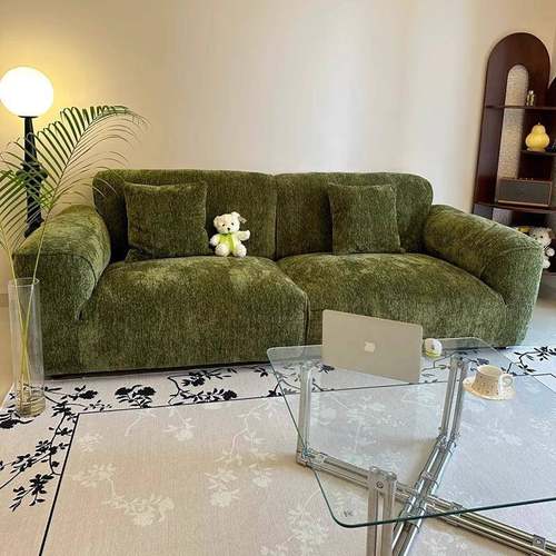 格排兰德沙客雪尼尔布艺沙发小户型厅可调节靠背云OIG朵新发款直