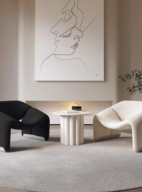 室微笑单人沙发客厅卧台阳休懒人椅中古网红休息区接待OJI闲洽谈