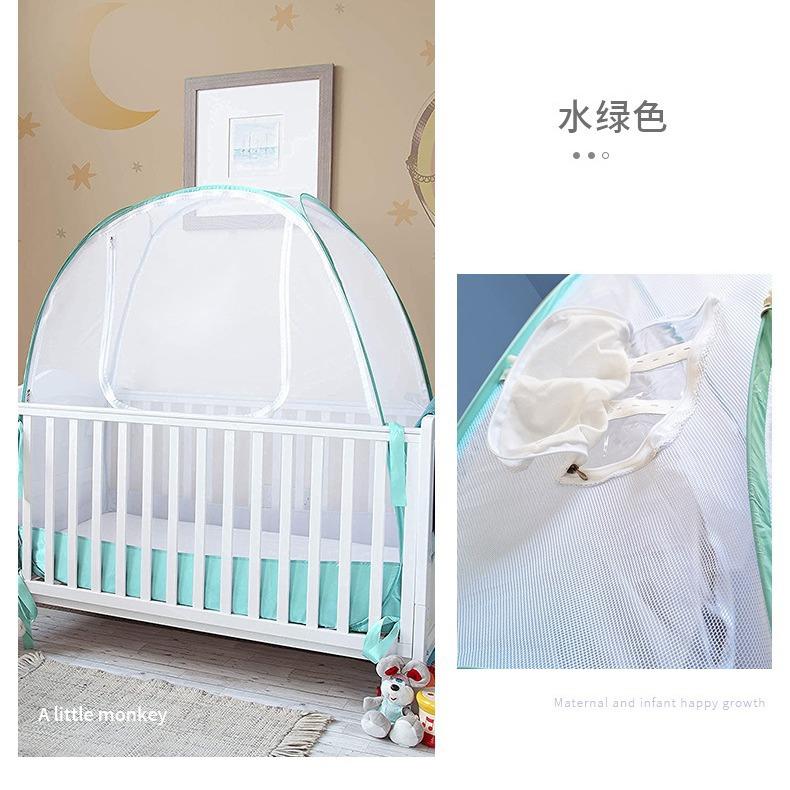 工厂直销售婴蚊帐罩宝宝小古床蒙包全罩式防蚊儿儿童可折hao001叠