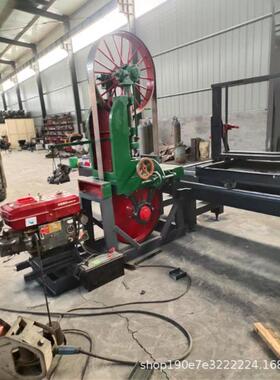 跑8CUG0立木式开带锯机圆木开方板锯车卧式带锯机工带锯机开料机