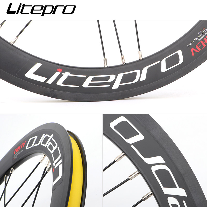 LP litepro高框刀圈轮组20寸74/130V刹变速轮毂451碟刹风行P8改装