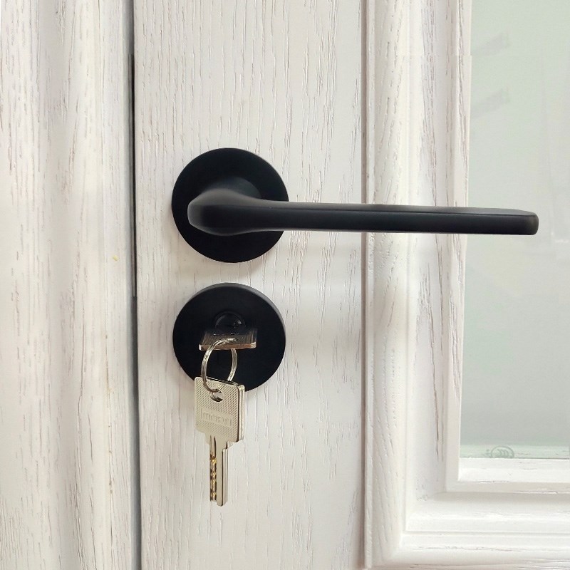 麦季卧室门室内门门锁磁吸静音门锁锁具五金卫生间门静音锁