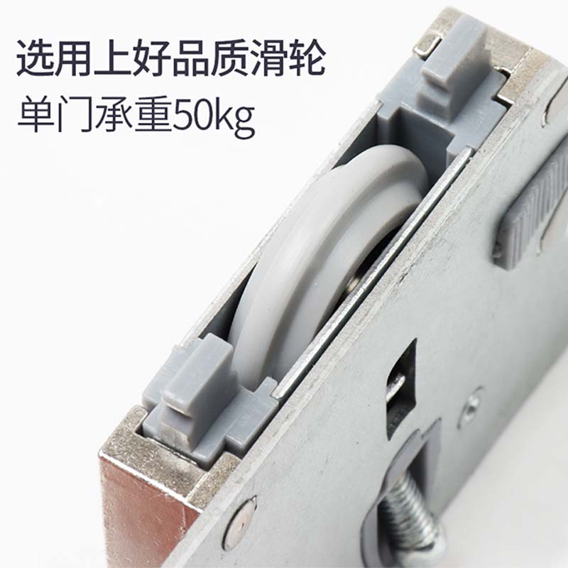 电视柜衣柜推拉移门轨道内嵌式双向阻尼缓冲静音滑轨内装五金配件