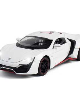 1（泡沫盒装）仿真1比24车致24082莱肯合金玩具跑车模型摆件直播