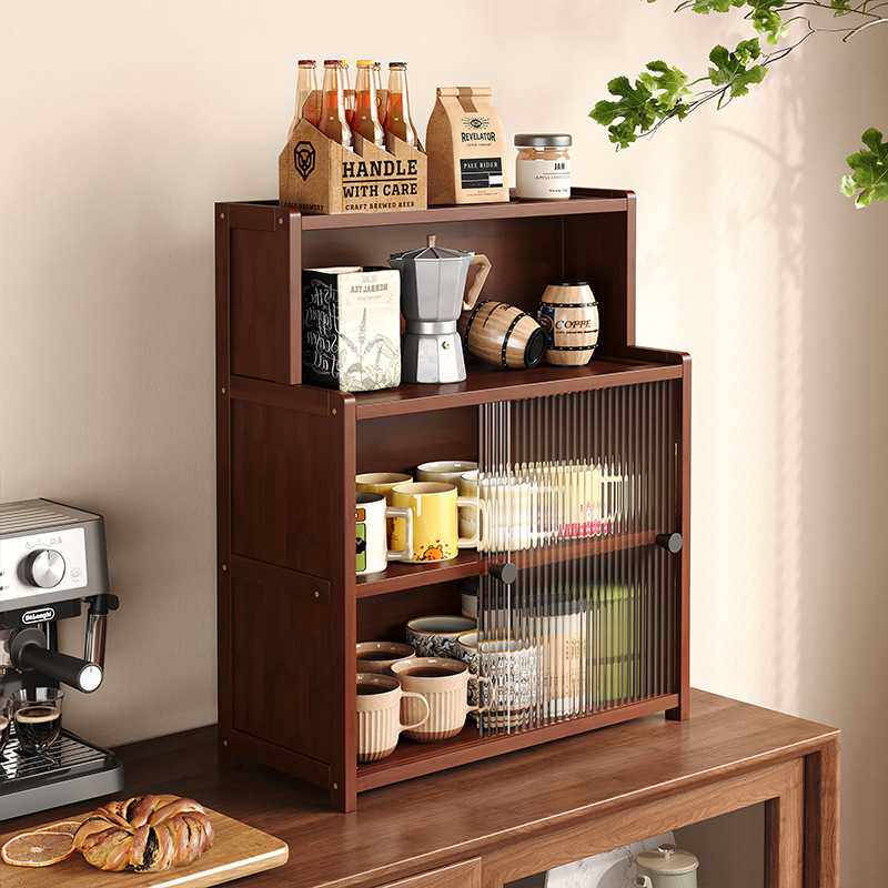 桌面杯子收纳置物架办公室工位桌上整理餐桌台面多层水杯小型架子