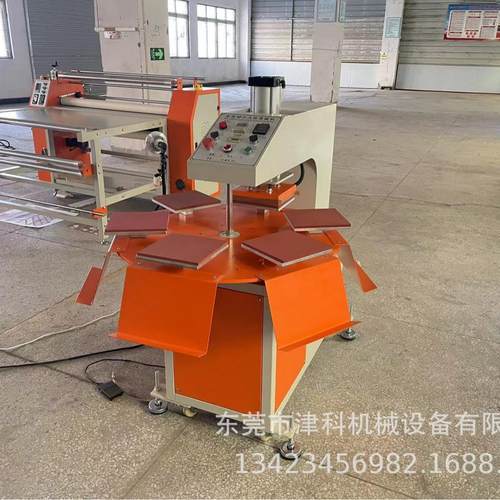 六工位压衣领标 气动烫标烫唛机 六工位气压内衣内裤压唛机