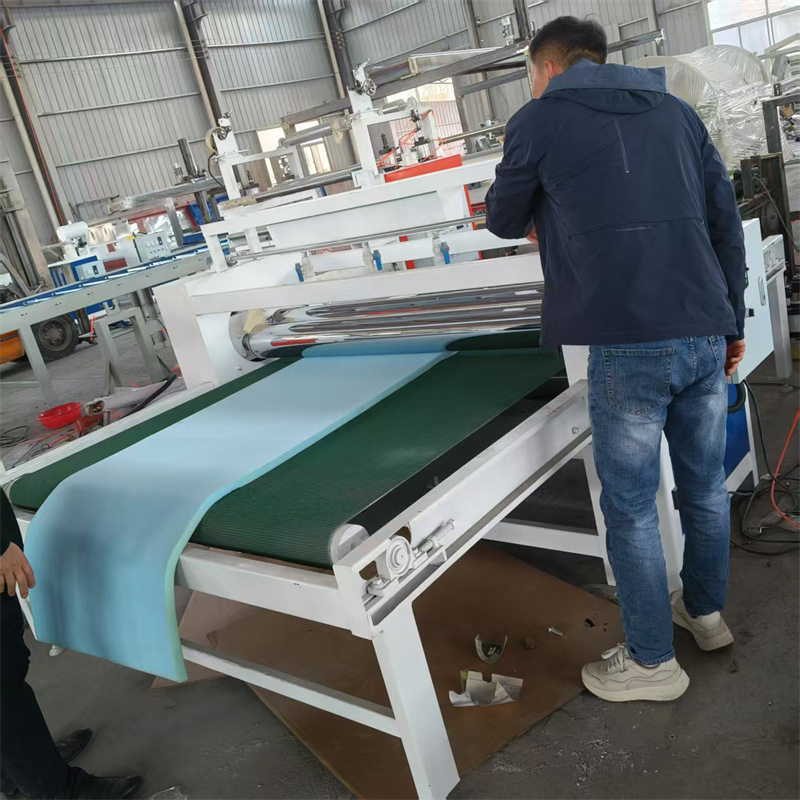 百洁布海绵过胶机 乳胶硅胶枕头床垫涂胶机 白乳胶热熔胶滚涂机器