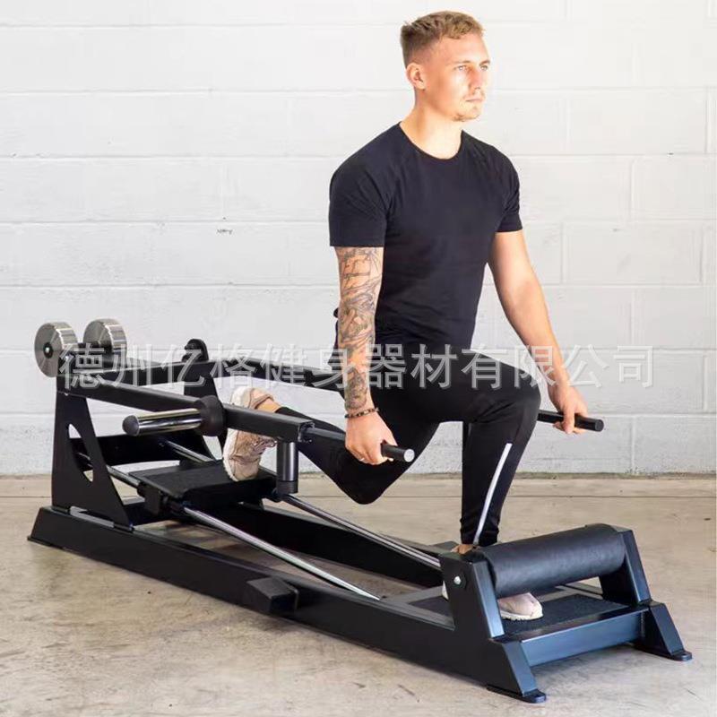 弓步训练机腿部训练器材臀部训练器商用挂片免维护健身力量器械