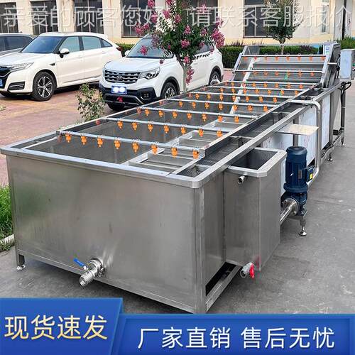 果蔬姜清洗机工厂全自用动气清泡洗机大清洗流水线酸笋3000（可清