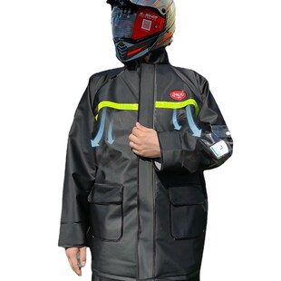 厂家防暴雨骑行雨衣雨裤套装 薄款夏季分体摩托车雨衣大码A
