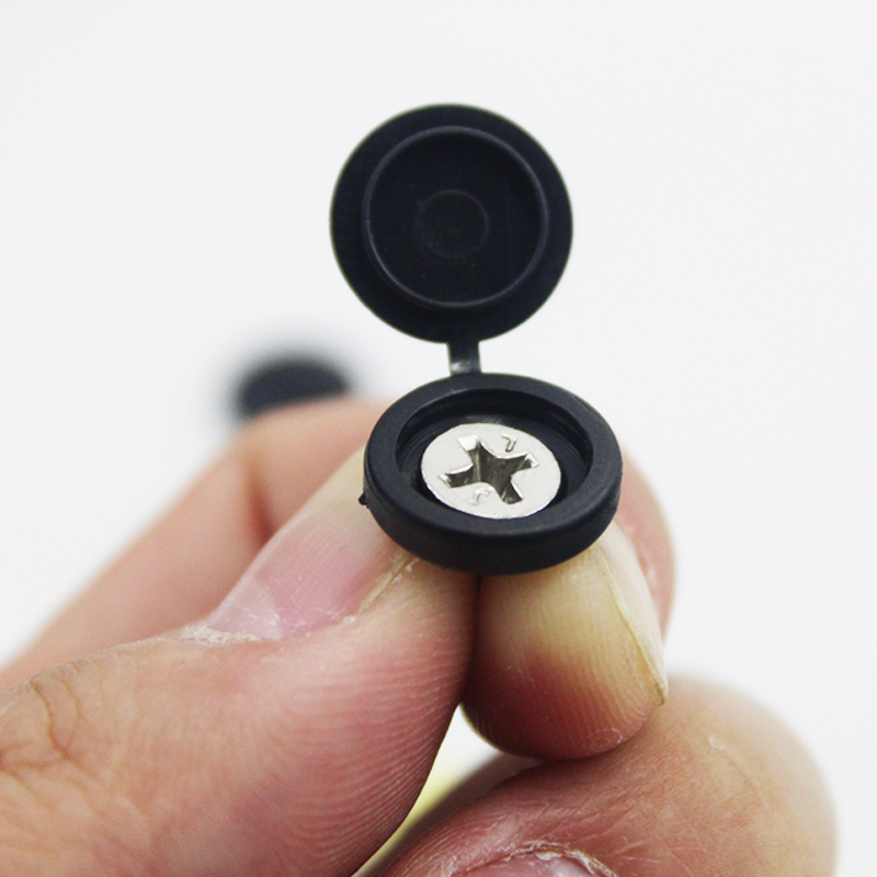 自攻钉螺丝盖帽塑料装饰盖家具遮丑盖M4M5螺丝盖子防尘连体盖卡扣