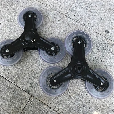 手推车橡胶三轮买菜车爬楼购物车轱辘手拉杆小推车行李车轮子一对