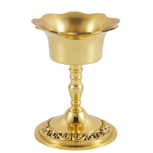 纯黄铜灯座油灯高脚加厚佛堂供灯批发家用长明灯蜡烛灯酥油杯佛具