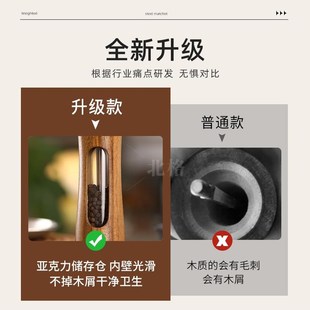 胡椒研磨器现磨黑胡椒粒花椒粉玫瑰海盐家用厨房调料手动研磨瓶