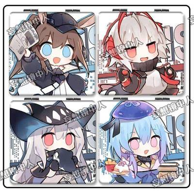 新款米思优明日方舟周边阿米娅w水月玲兰小镜子随身带双面折叠镜