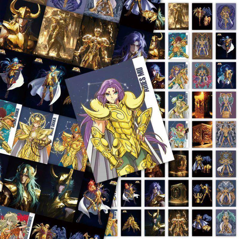 70张圣斗士星矢周边动漫贴纸diy手机笔记本手账装饰防水贴画