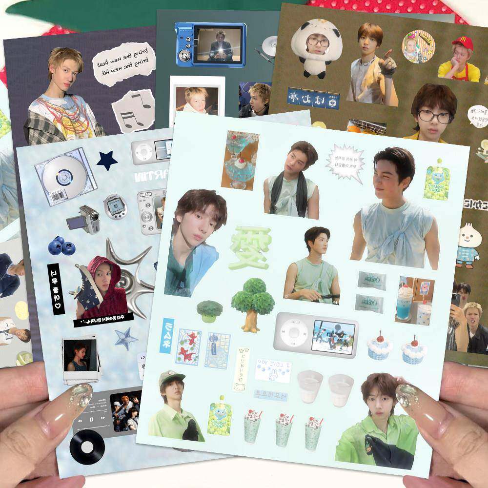 cortis拼贴高颜值男团马丁金主训严成玹安乾镐赵雨凡创意切膜贴