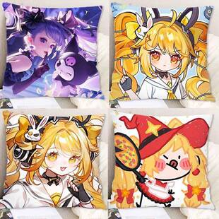 安琪拉抱枕动漫王者周边双面枕头定制学生牀上房间牀头靠垫超软