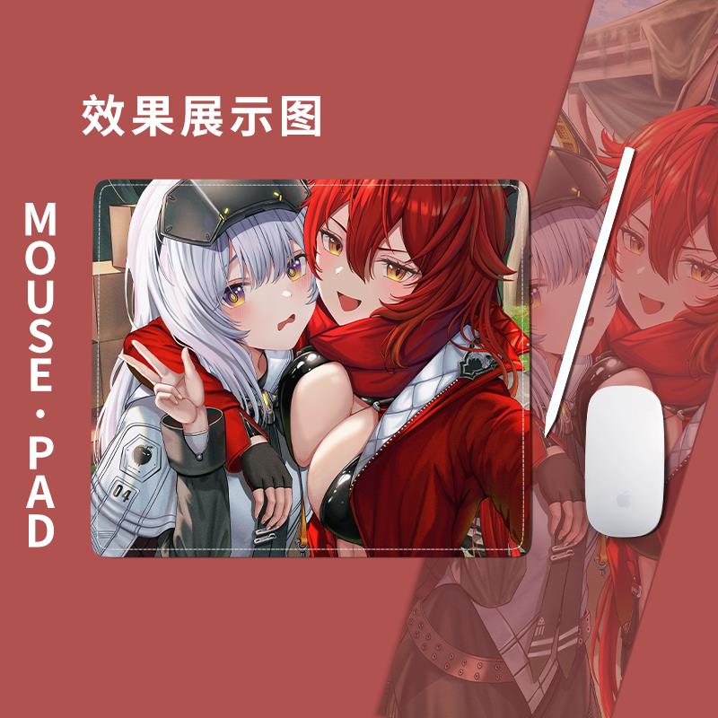 NIKKE白雪公主和小红帽二次元宿舍电脑桌垫耐脏精密锁边鼠标垫