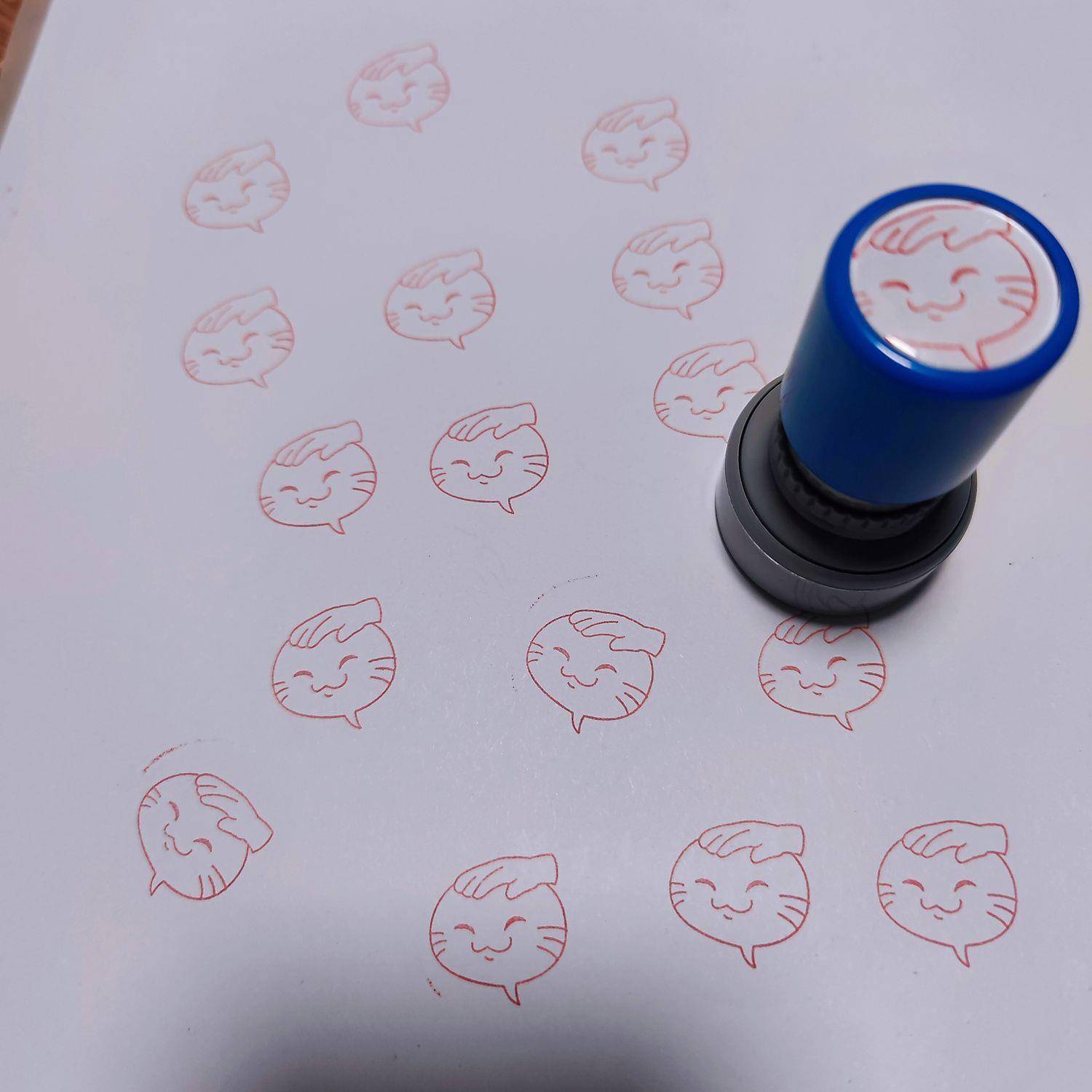 新款火影忍者摸头印章可爱有趣网红摸头表情包印章