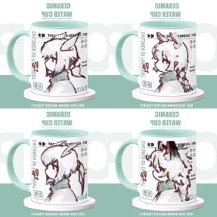 sky光遇周边马克杯白鸟龙骨麻花白枭原创同人喝水杯陶瓷咖啡杯子