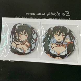 日谷散货 《约会大作战》时崎狂三泳装女仆吧唧有背板一套