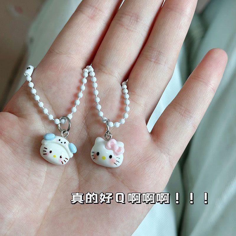 卡通kitty挂件KT猫钥匙链书包挂件ins小红书同款可爱闺蜜礼物配饰